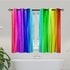 ANHOPE Rainbow Striped Curtains - Girls Colorful Vibrant Vertical Stripes Print Pattern Waterproof Grommet Window Drapes for Bedroom Kitchen Bathr...