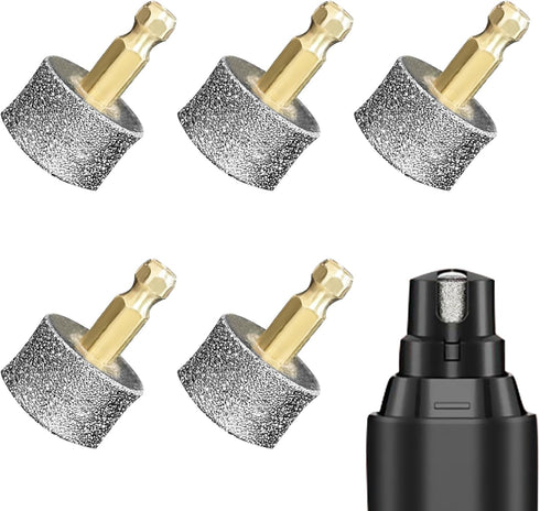 5Pcs Dog Nail Grinder Diamond Tip Replacement Heads Replaceable Paws Dog Claw Grinder Bits Pet Paws Grooming Accessories...