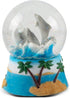 Elanze Designs Florida Dolphins Tabletop Dresser Nightstand Figurine Decoration 100MM Sturdy Glitter Water Wind Up Musical Snow Globe Plays Tune b...