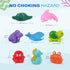 LotFancy Bath Toys for Kids Ages 1-3, Mold Free Bath Toys for Infants Toddlers, 8PCS No Holes Ocean Sea Animal Bathtub Toys, Soft Baby Bath Tub To...