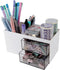 Office Desk Organizers and Accessories - Desk Organizer with Drawers, Multifunctional Pencil Holder for Desk, Makeup Organizer, Desktop Storage Or...