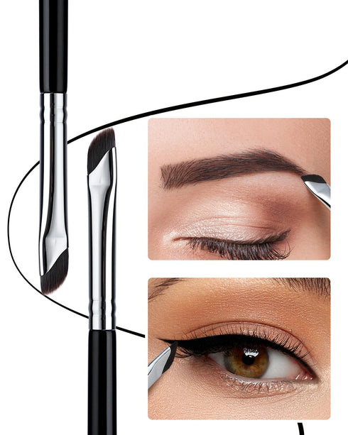 EIGSHOW Eyeliner Brush Gel Eye Liner Makeup Brushes for Precise Eyeliner Eyebrow Eyelid Ultra Thin with Curved Bristle Makeup Brush...
