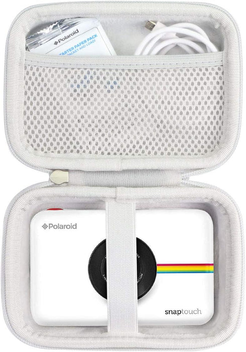 khanka Hard Travel Case Replacement for Kodak Step Touch & Polaroid Snap Touch Instant Print Digital Camera (white zipper)...