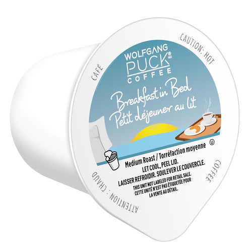 Wolfgang Puck Coffee Single Serve Capsules, Medium Roast, Compatible with Keurig K-Cup Brewers, Breakfast in Bed, 24 Count...