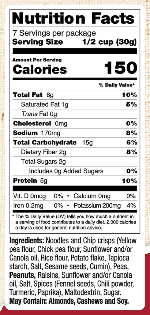 Majans Bhuja Gluten Free Snack Mix, Non-GMO | No Preservatives | Vegetarian Friendly | No Artificial Colors or Flavors, Original Mix, 7 Ounce...