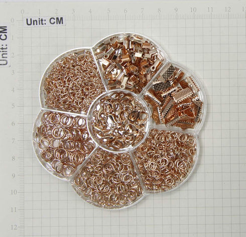 ALLinONE Rose Gold Jewelry Making Supplies Kit Jewelry Findings Necklace Repair Kit for DIY Craft Jewelry Making...