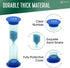 Sand Timer for Kids Set of 3 Small Colorful Hourglass Acrylic Covered Clock 1Min 2Min 5Min for Classroom, Home & Kids Room...