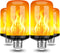 Y- Stop LED Flame Light Bulbs, 4 Modes Flickering Light Bulb with Upside Down Effect, E26 Base Fire Bulb for Halloween, Christmas Decorations, Par...