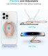 ?2024 Upgraded? Mag Safe Phone Ring Holder, SUPERONE Adjustable Magnetic Kickstand & Removable Phone Grip Compatible with Wireless Charging Only f...