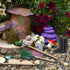 Miniature Fairy Garden Accessories Set 9 Pcs 1:12 Mini Metal Spade Pestle Kettle Wagon Rake Garden Watering Supplies Micro Landscape Ornaments Dol...