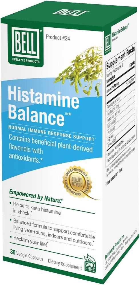 Bell Histamine Balance - Natural Supplement, Optimizing Immune Response & Maintaining Healthy Respiration Comfort - Unique Blend, 30 Veggie Caps...