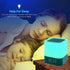 Night Lights Bluetooth Speaker, Alarm Clock Bluetooth Speaker Touch Sensor Bedside Lamp Dimmable Multi-Color Changing Bedside Lamp, MP3 Player, Wi...