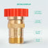 LF Brass Drip irrigation Inline Water Pressure Reducer Regulator 20~30PSI - Protect Drip System from High-Pressure Faucet Water,3/4" GHT Connector...