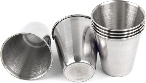 AUEAR, 6 Pack 2.3 Oz Stainless Steel Shot Glass Espresso Cups Barware Drinking Vessel for Bar Home Restaurant...