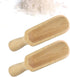 2 Pcs Wooden Spoons, 5.5 In Natural Beech Wood Bath Salt Scoop, Spice Spoons, Multipurpose Spoon Set for Coffee Spoons, Sugar Scrubs, Spices, Bath...