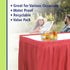 Party Dimensions Plastic Table Skirt, 29-Inches by 14-Feet - Red - 1 Pack...