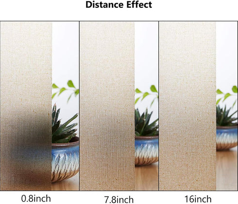 LEMON CLOUD Window Film No Adhesive Removable,Decorative Privacy Window Film,Texture Privacy Glass Film for Bathroom Office Home (17.5x78.7inches,...