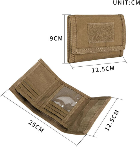 EXCELLENT ELITE SPANKER Nylon Trifold Wallet for Men ID Card Holder Tactical Military Wallet with Coin Pocket Outdoor Wallet...