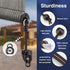 Sun Shade Replacement Parts Shade Tie Downs and End Cap with Ring Kit,Weather Resistance,Compatible with Coolaroo Exterior Roller Shade,Outdoor Bl...