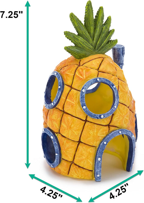 Penn-Plax SpongeBob SquarePants Officially Licensed Aquarium Ornament – SpongeBob’s Pineapple House – Large...