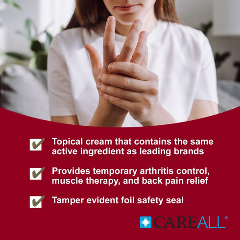 CareAll Capsaicin Arthritis, Muscle, and Joint Cream 1.5 oz. (3 Pack), Relief of Minor Aches and Pains from Backache, Sprains, Strains, Arthritis....