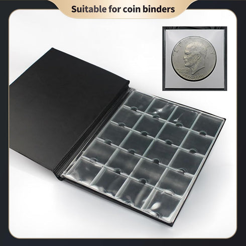 coin flips 2x2 sleeves 1000pcs, No need to use a stapler, for 2x2 coin flips dollar,coin protectors,coin holders collectors,and miniature things S...