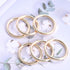 6 Pcs Metal O Ring Buckles Seamless Welded O-Rings Buckle for DIY Crafts, Bag Buckles, Bags, Dog Leashes, Purse Luggage Accessories(Gold, 1-1/2'')...