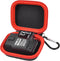 Car and Auto Mini Carry Case Compatible with BlueDriver Bluetooth Pro OBDII OBD2 Scan Tool Monitor for iPhone & Android (Black+Red Zipper)...