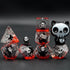 Black Skull Resin Dice,Skull Inclusion Polyhedral Dice Set,Role Playing Games Dice Set for D&D...