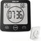 BALDR Digital Shower Clock with Timer - Black - Water-Resistant Shower Timer, Countdown Timer Clock with Temperature and Humidity, Digital Clock f...