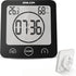 BALDR Digital Shower Clock with Timer - Black - Water-Resistant Shower Timer, Countdown Timer Clock with Temperature and Humidity, Digital Clock f...
