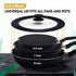Universal Lid for Pots, Pans and Skillets, Pot Lid With Heat Resistant Silicone Rim and Tempered Glass,Fits 6.5", 7", 8" Diameter Pots and Pans...
