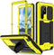 Samsung Galaxy S22 Ultra 5G 2022 Rugged case with Screen Protector Stand Camera Slide Cover for Samsung S22 Ultra Metal Military Sturdy Armour Sho...