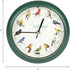 Mark Feldstein, Audubon Singing Bird Clock, 8 Inch, Green...