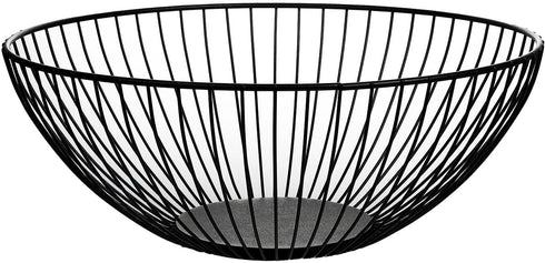 Wire Fruit Basket Fruit Bowl Kitchen Fruit Basket Stand Fruit Bowls for the Counters Metal Fruit Bowl(Low Black)...