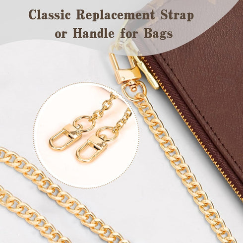 KASBEE Purse Chain Strap, Gold Chain Purse Strap, Crossbody Chain Strap for Purse Shoulder Bag, 47 Inch...