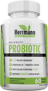 Probiotics by Herrmann Health Products | Probiotic for Men and Women | High Potency 7 Strain Formula | 5.75 Billion Organisms per Capsule | Non-GM...