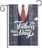 Happy Father's Day Suit Holiday Dads Tie Seasonal Garden Yard Flag 12"x 18" Double Sided Polyester Welcome House Flag for Patio Lawn Outdoor Home ...