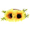 Tieback Daisy Flower Crown Elastic Sunflower Flower Headband Baby Girl Toddler Floral Crown Wreath Newborn Hair Accessories (Sunflower)...