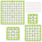 Quilting Rulers,4 Quilting Templates Square Ruler (3.5"X3.5", 5"X5", 6.5"X6.5", 10.5"X10.5"),Quilting Rulers Acrylic Rulers Fabric Cutting Ruler w...