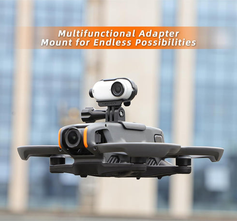 BTG Avata 2 Action Camera Mount Holder for Action 4 3/Pocket 3 /Insta360 X4 X3 Go 3/ Night Light/Fill Light Sport Camera Mount...
