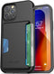 ENCASED Protective iPhone 12 Pro Max Wallet Case with Card Holder (Black)...