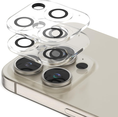 Sinjimoru iPhone 15 Series Anti-Light Scatter Tempered Glass Lens, Camera Lens Protector for iPhone 15 Pro/15 Pro Max Phone Lens Protector. Lens G...