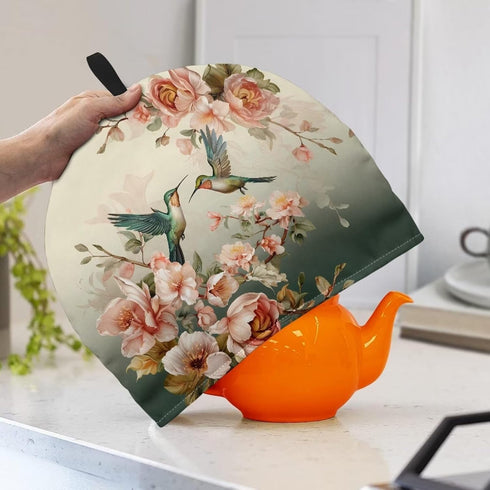 Hummingbird Tea Cosy for Teapot Cozies Insulated Tea Cozy Portable Kettle Cover Breakfast Pot Cosies for Home Kitchen Office Holiday Party...