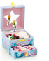 RR ROUND RICH DESIGN Kids Musical Jewelry Box for Girls Include Drawer and Pretty Jewelry Set with Cute Mermaid Theme - Beautiful Dream Tune Blue...