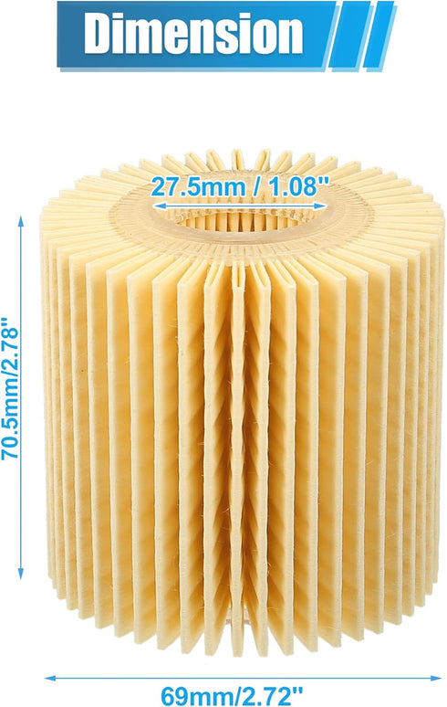 X AUTOHAUX Engine Oil Filter Replacement YZZA1 04152-YZZA 04152-31090 04152-YZZG1 Oil Fuel Filter for Toyota Avalon Touring XLE 3.5L V6 - Gas 2022...