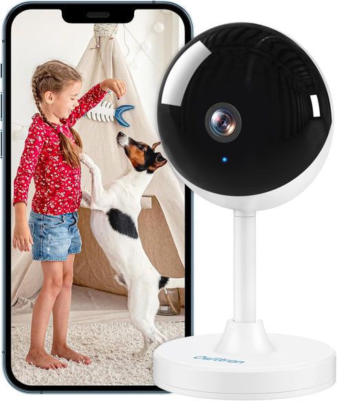 owltron Indoor Security Camera 2K, 2.4GHz WiFi Cameras for Home Security Baby Monitor Camera with Motion/Cry Detection, Pet & Dog Cam with Phone A...