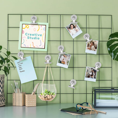 VNDUEEY Magnetic Clips, 60 Pack Fridge Magnets, Magnet Clips Heavy Duty, Refrigerator Magnets Whiteboard Magnets for Office, Classroom, and Home(S...