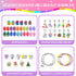 BDBKYWY Girls Charm Bracelet Making Kit - Kids Unicorn Jewelry Supplies Make Set DIY Art Craft Set Birthday Gifts for 3 4 5 6 7 8 Year Old Girl To...