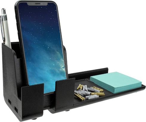 Bostitch Office Konnect Charging Station Desk Organizer Base, USB Phone Stand Compatible with Cell Phones & Tablets, Black...